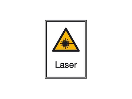 Waarschuwingsbord laser