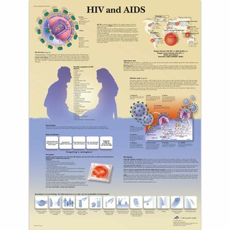 Wandplaat HIV en Aids