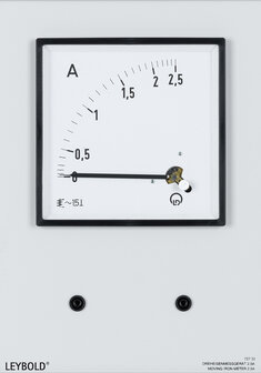 Bewegende ijzermeter, 2,5 A