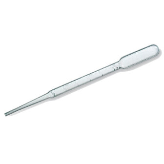 Pasteurpipet met balg, 1 ml